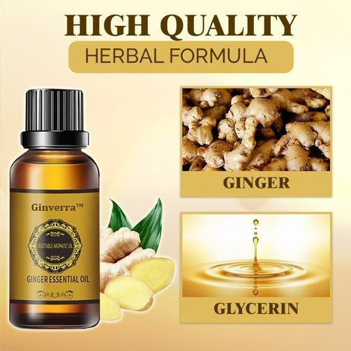 🥇 Ginverra™ Natural Ginger Detox Oil – Burn Fat While You Sleep
